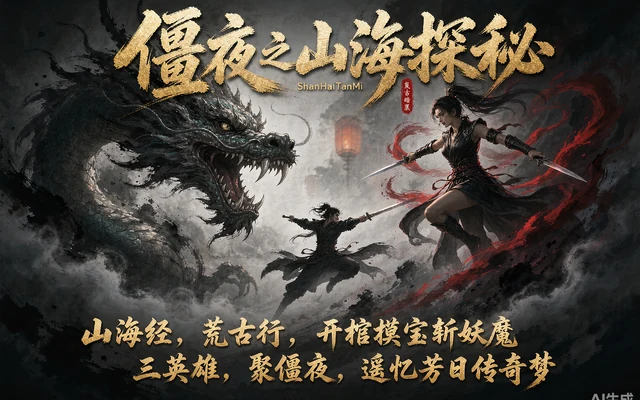 僵夜之山海探秘复古暗黑三职业免费下载 · 山海经 开棺摸宝 三英雄