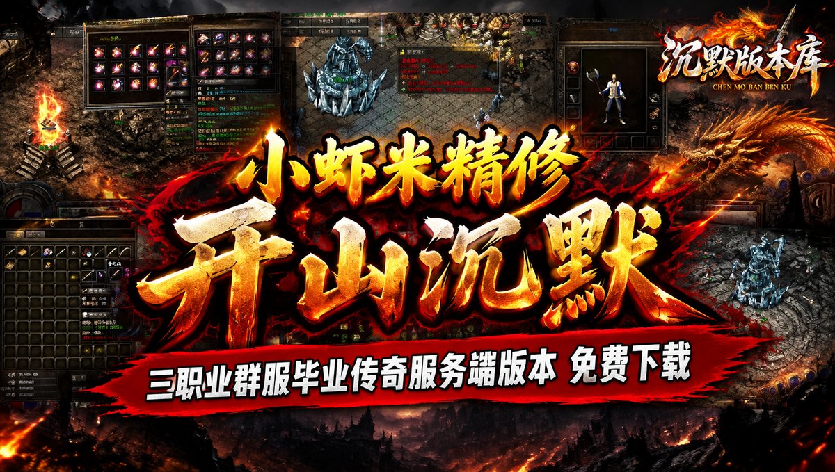 小虾米精修《开山沉默》三职业群服毕业传奇服务端版本 免费下载（封面图）