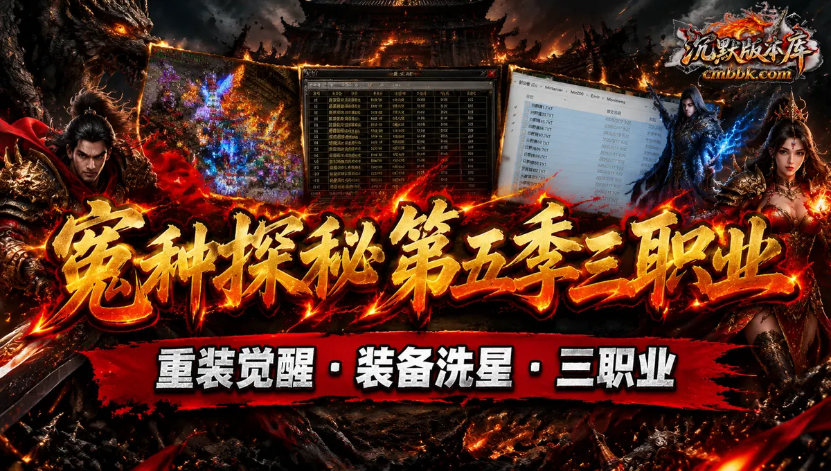 冤种探秘第五季三职业GEE引擎传奇服务端版本免费下载（封面图）